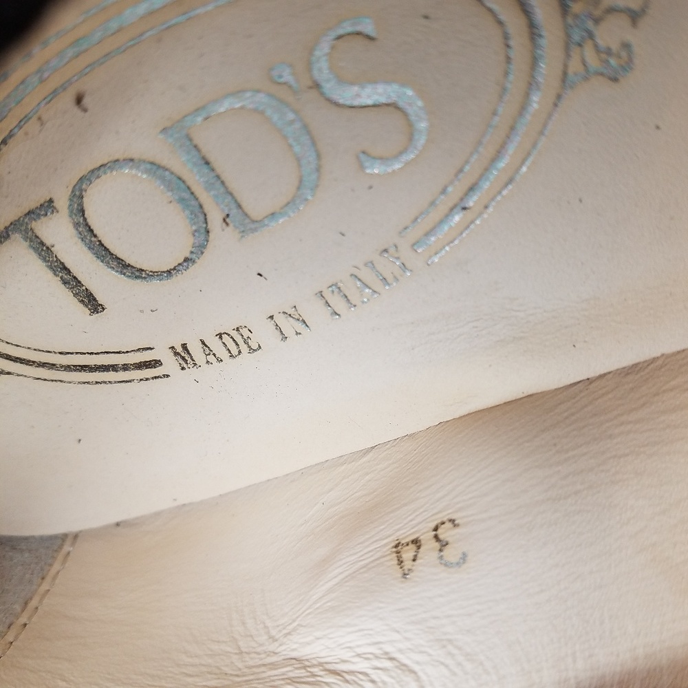 Tod's 34 driving moc suede espresso EUC - Picture 6 of 7